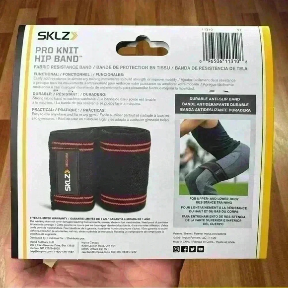 SKLZ Pro Knit Resistance Hip Band Medium Resistance - Picture 2 of 2